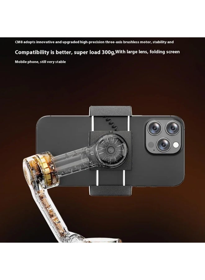 أكاليكس مثبت جيمبال ثلاثي المحاور قابل للطي للهواتف الذكية CM8 لتسجيل فيديو سلس - Image 4